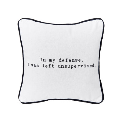 Left Unsupervised Printed Throw Pillow