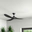 Ventilateur de plafond intérieur / extérieur Energy Star Maverick de 52 pouces au fini noir minuit avec pales noir minuit et télécommande à main incluse de Visual Comfort Fan-2103618523-2074545490