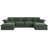 155.7" W 6-Piece Modular Chenille Sectional-339922949
