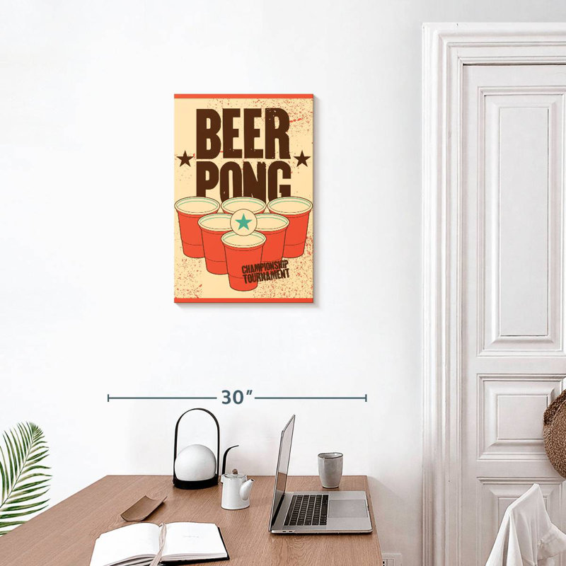 Tournoi Tergel Beer Pong, H 24 po x l 16 po