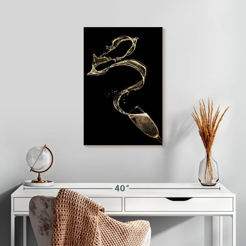 Yarlin Champagne Splash, 24" H x 16" W