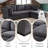 Eugenija 99"W Down Filled Modular Sectional-940000349