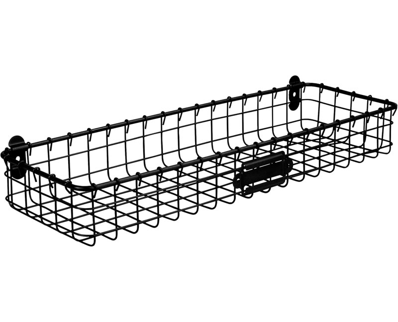 Albie Wall Organizer with Wall Baskets, 18.5" W x 3" H x 6" D