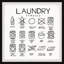Laundry Signs - Single Picture Frame Print-482364139