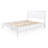 Stella Solid Wood Slat Bed,Queen, White