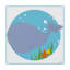 « wally the baleine », art sur toile-33522451