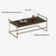 Table basse à hauteur réglable en bois