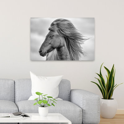 Art mural abstrait contemporain "Blowing In The Wind"
