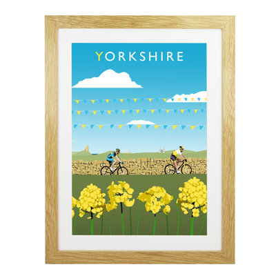 Yorkshire Cycling 1 Piece Wall Art
