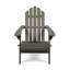 Chaise Adirondack pliable Hollywood en bois gris
