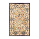 Classic One-of-a-Kind 2'8" X 4'2" Hand Knotted Area Rug