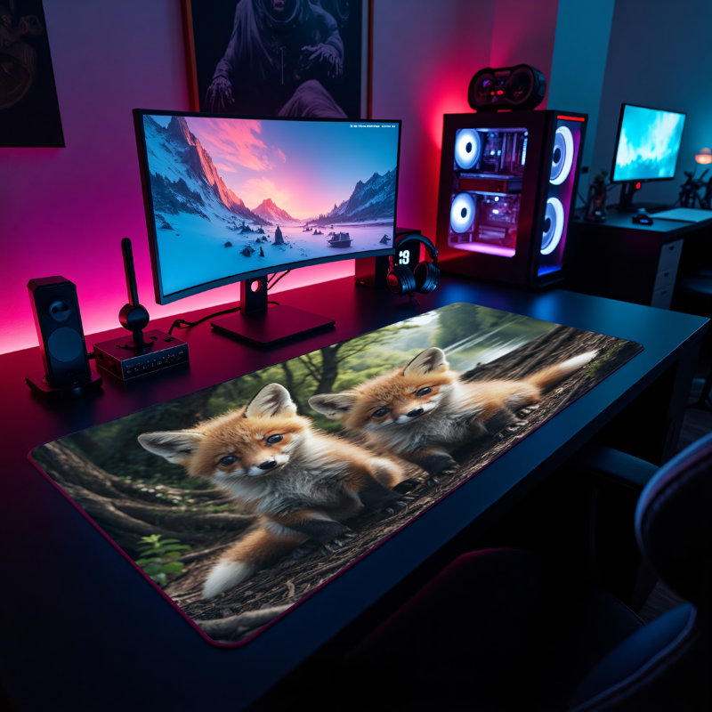 Polyester Desk Pad, 31.5x15.5