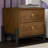 Lillemor Solid Wood Nightstand Walnut Black