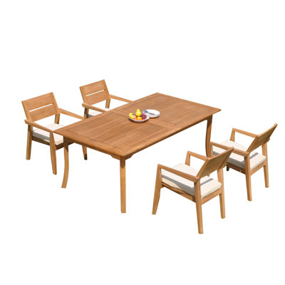 Vellore Outdoor - Piece Teak Dining Set