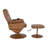Massaging Multi-Position Recliner with Deep Side Pockets and Ottoman with Wrapped Base-91490487