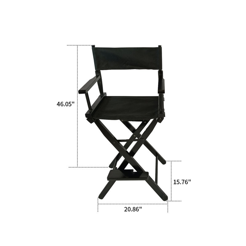 Ensemble de 2 chaises pliantes en tissu Dnujeloop