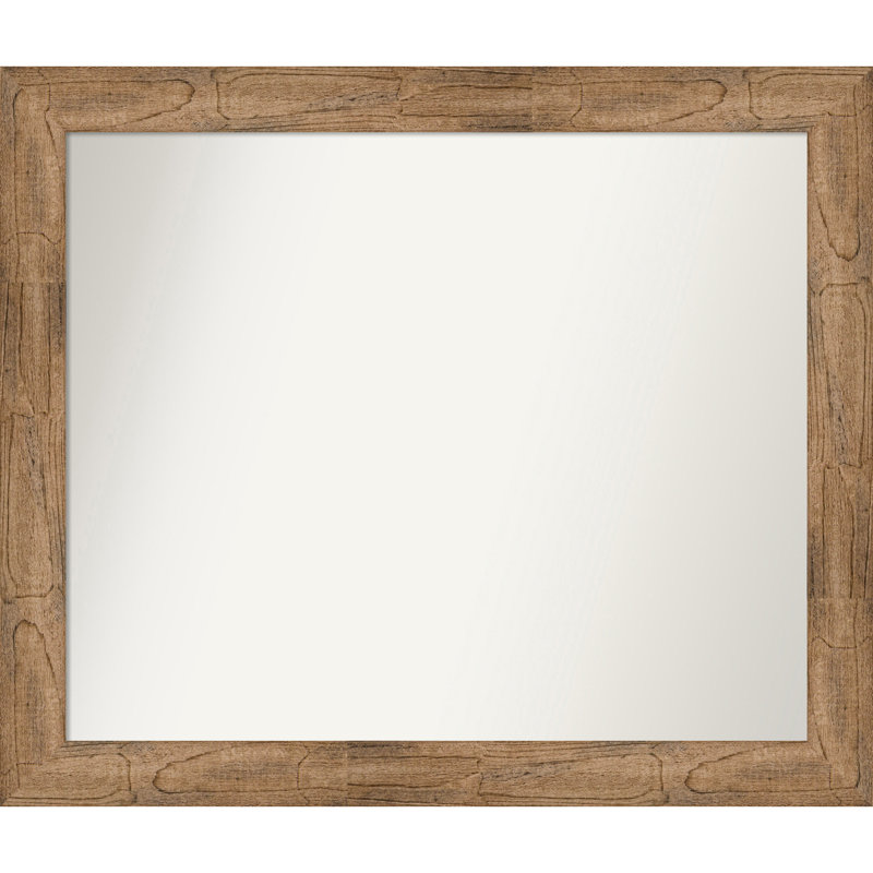 Timmy Solid Wood Wall Mirror, 33.5" x 39.5", Rectangle