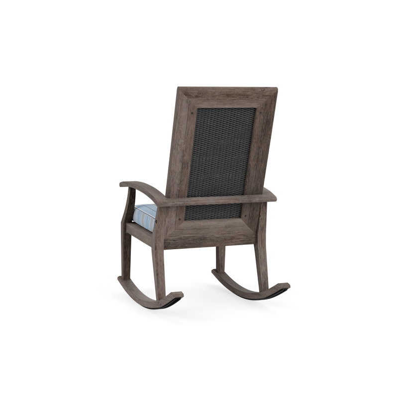 Frontier Outdoor Rocker Chair, Hansen Sky, Charcoal