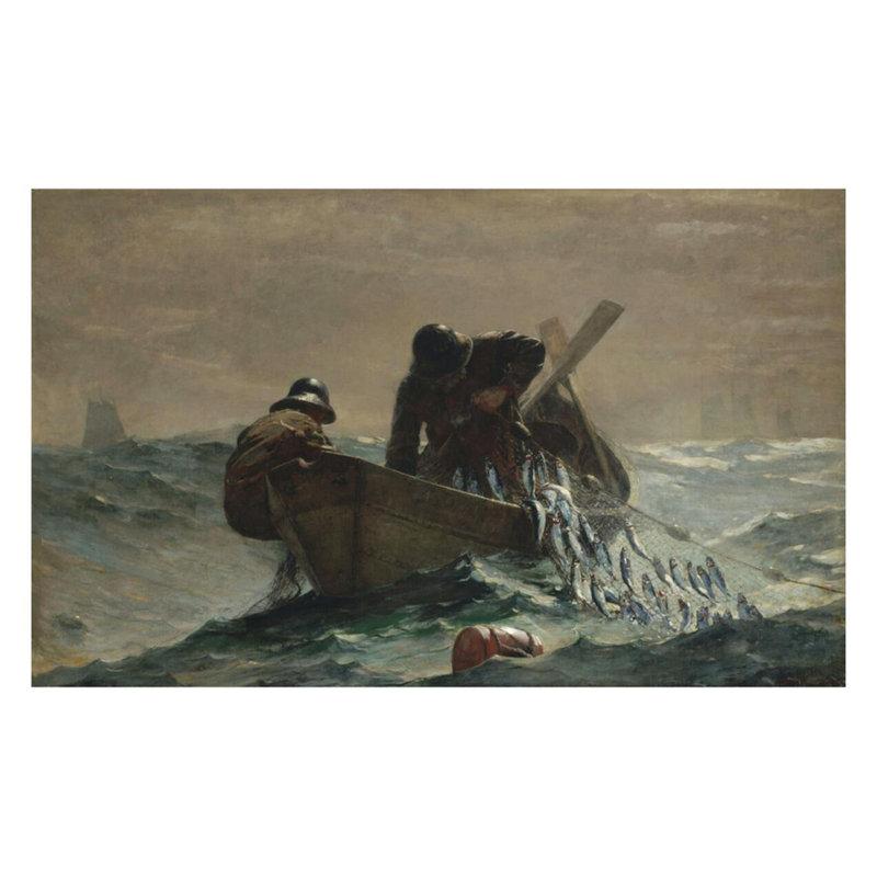 «The Herring Net» par Winslow Homer - Estampe numérique, H 22 po x l 28 po