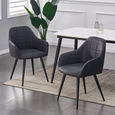 Aliauna 47cm H Upholstered Metal Armchair