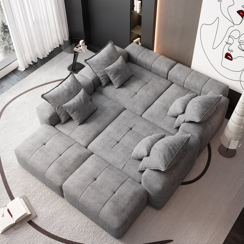 Canapé modulaire surdimensionné Boneless, Beige