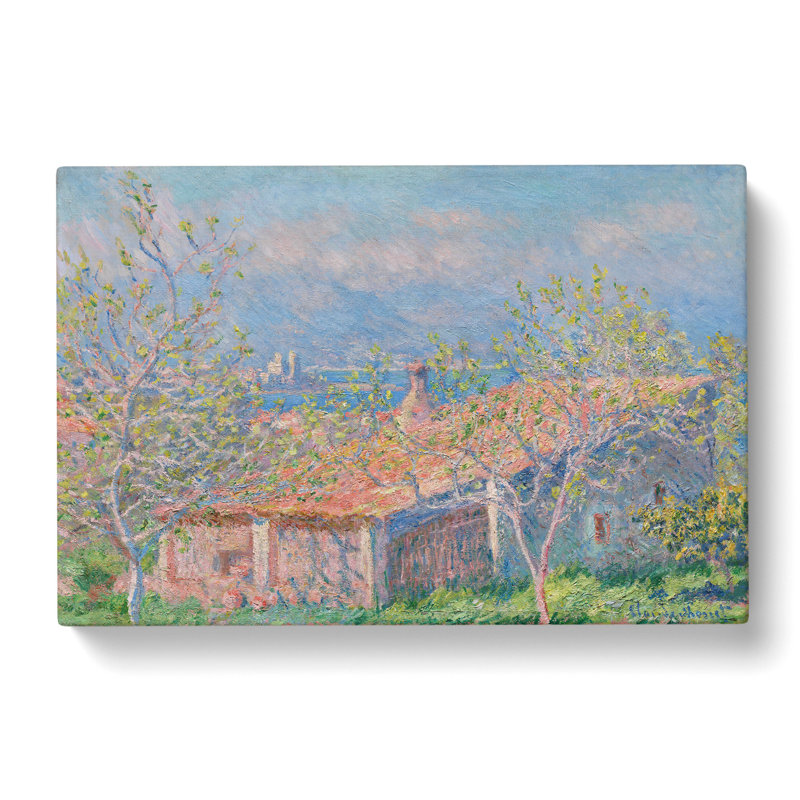 Gardener's House At Antibes by Claude Monet - Wrapped Canvas Painting, 40cm H x 60cm W x 3cm D