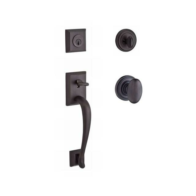 Baldwin Napa Handleset with Single Cylinder Deadbolt and Door Knob and ...