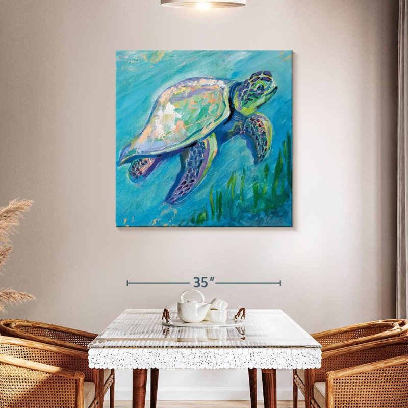 Tortue de mer lumière de bain, H 39 po x l 39 po
