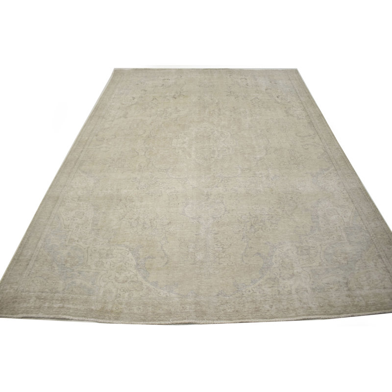 Tapis beige rectangulaire unique de 7 pi 2 po x 10 pi 2 po Bramhall