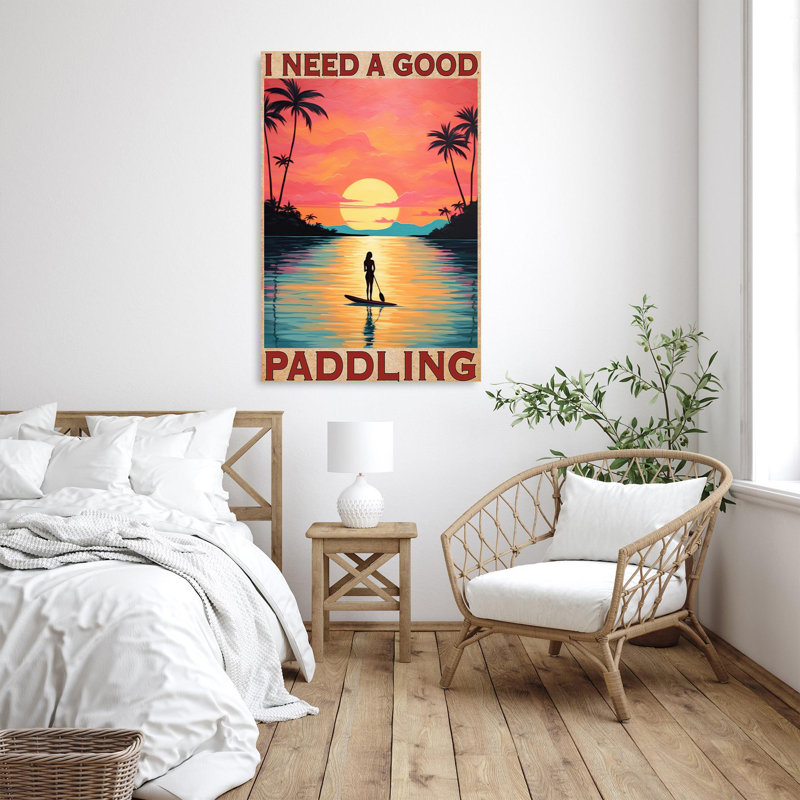 Impression sur toile Laneway I Need A Good Paddling On Canvas, H 20 po x l 16 po x P 1,25 po