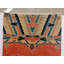 Tapis chinois antique à motif de piliers