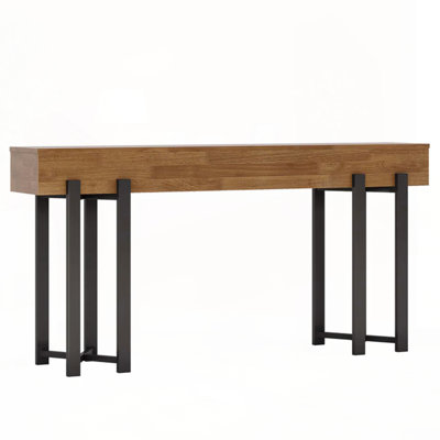 63-Inch Industrial Console Table - Hairpin Legs