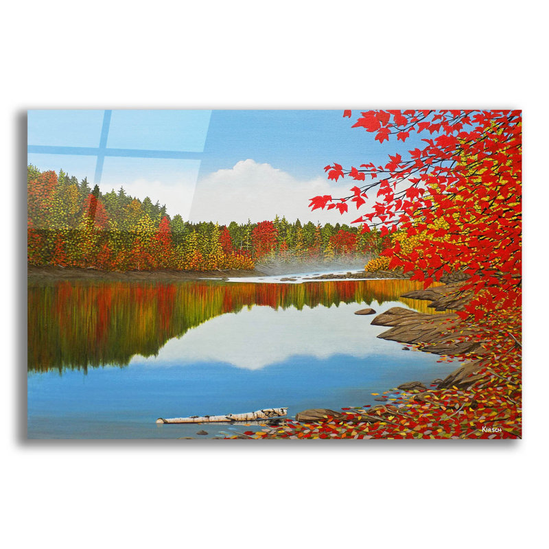  «Autumn Dream 2017» par Kenneth M Kirsch, art mural en verre acrylique, 24 po x 16 po, H 16 po x l 24 po