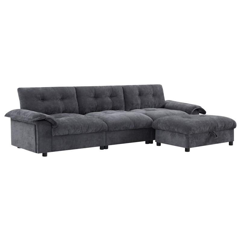 [VIDÉO] Canapé modulaire 104 * 60 ", Gris foncé