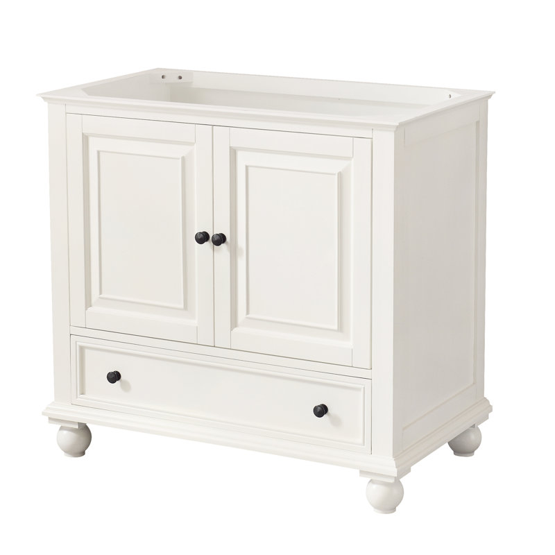 Magruder 36'' Single Bathroom Vanity Base Only, French White