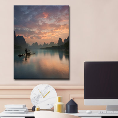 « li river le soleil », reproduction de photo sur toile