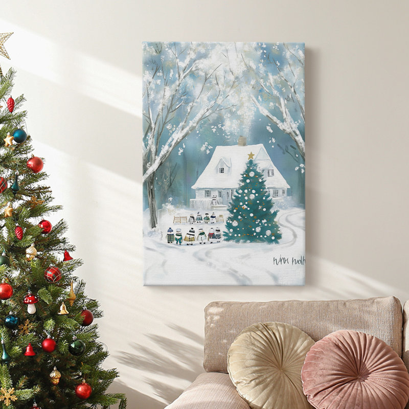 Art des Fêtes de Noël - Toile tendue avec châssis DCCDXLI, H 60 po x l 40 po