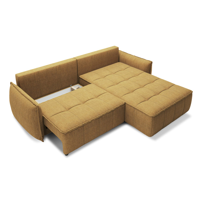 Bonella 4 Seater Sofa Bed, Right Hand Facing, Yellow