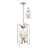 Algertha 12 - Light Steel Dimmable Geometric Chandelier-1989017725