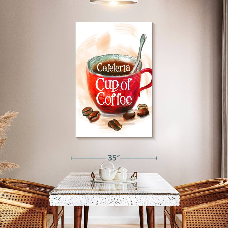 Yarlin Cafeteria Coffee Sign, 48" H x 32" W