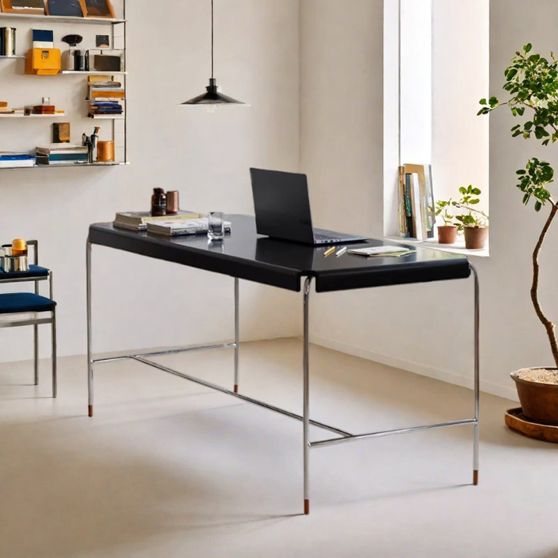 Modern Style Simple Rectangular Writing Desk, 29.52" H x 55.11" W x 27.55" D