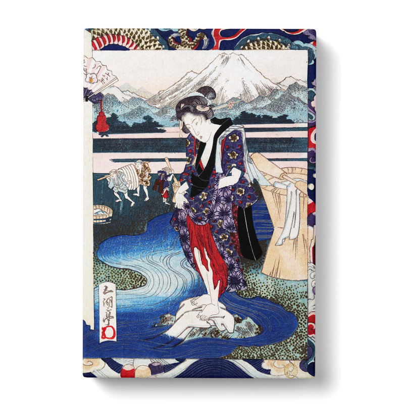 Laundry by Yashima Gakutei - Wrapped Canvas Print, 50cm H x 35cm W x 3cm D