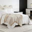 Jeté rayé en tricot, couverture moelleuse en microfibre moelleuse pour canapé, lit et voyage, couverture décorative légère et confortable-123659761