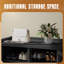  31.89" 2-Door 8+ Pairs Shoe Storage Cabinet and Shoe Storage Bench-763275761