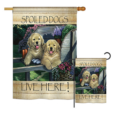 Double Sided 40'' H x 28'' W Polyester Flag Set