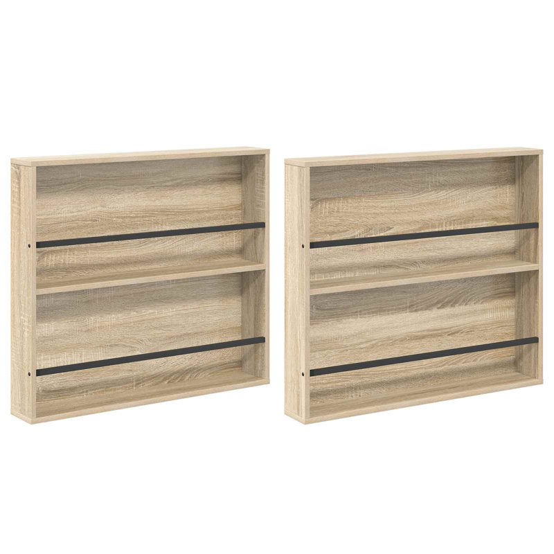 Wood Magazine Rack, Beige