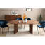 Table à collation moderne de style Mid-Century - noyer, espace compact avec texture noyer pour espaces restreints, style