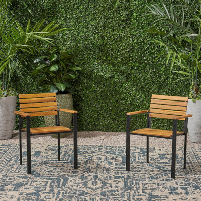 Chaise en bois et métal Laris