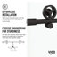 Cass 48-52" W x 76" H Sliding Frameless Shower Door with 3/8" Clear Glass-55865525