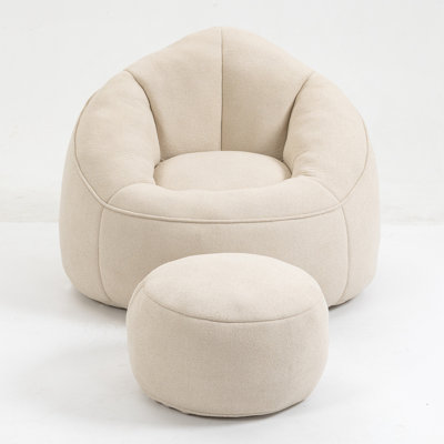Eryn Barrel Chair with Ottoman